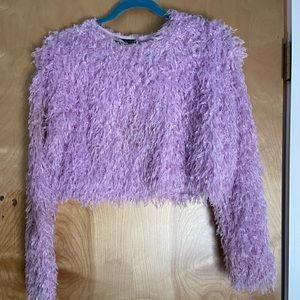 Zara feather top size L worn twice